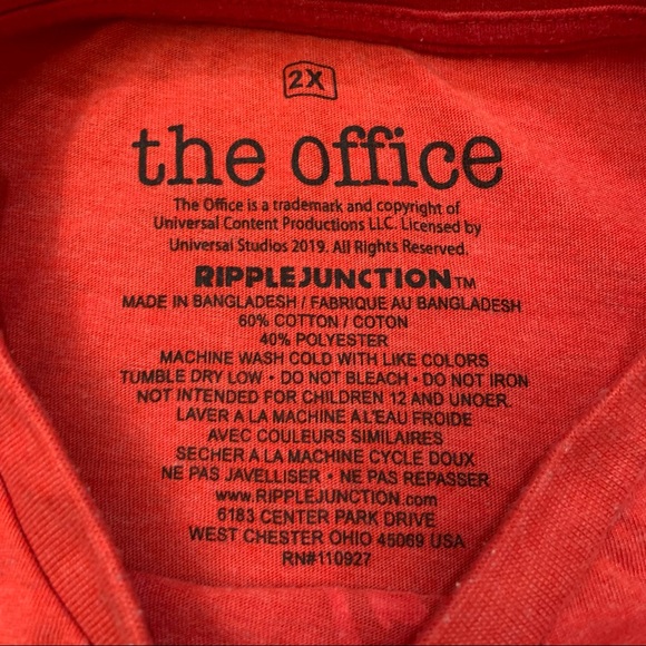 The Office “Greetings From Dunder Mifflin Paper Company” T-Shirt Men’s Size 2XL - Picture 3 of 4